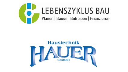 Logos von IG Lebenszyklus Bau und Hauer Haustechnik GmbH