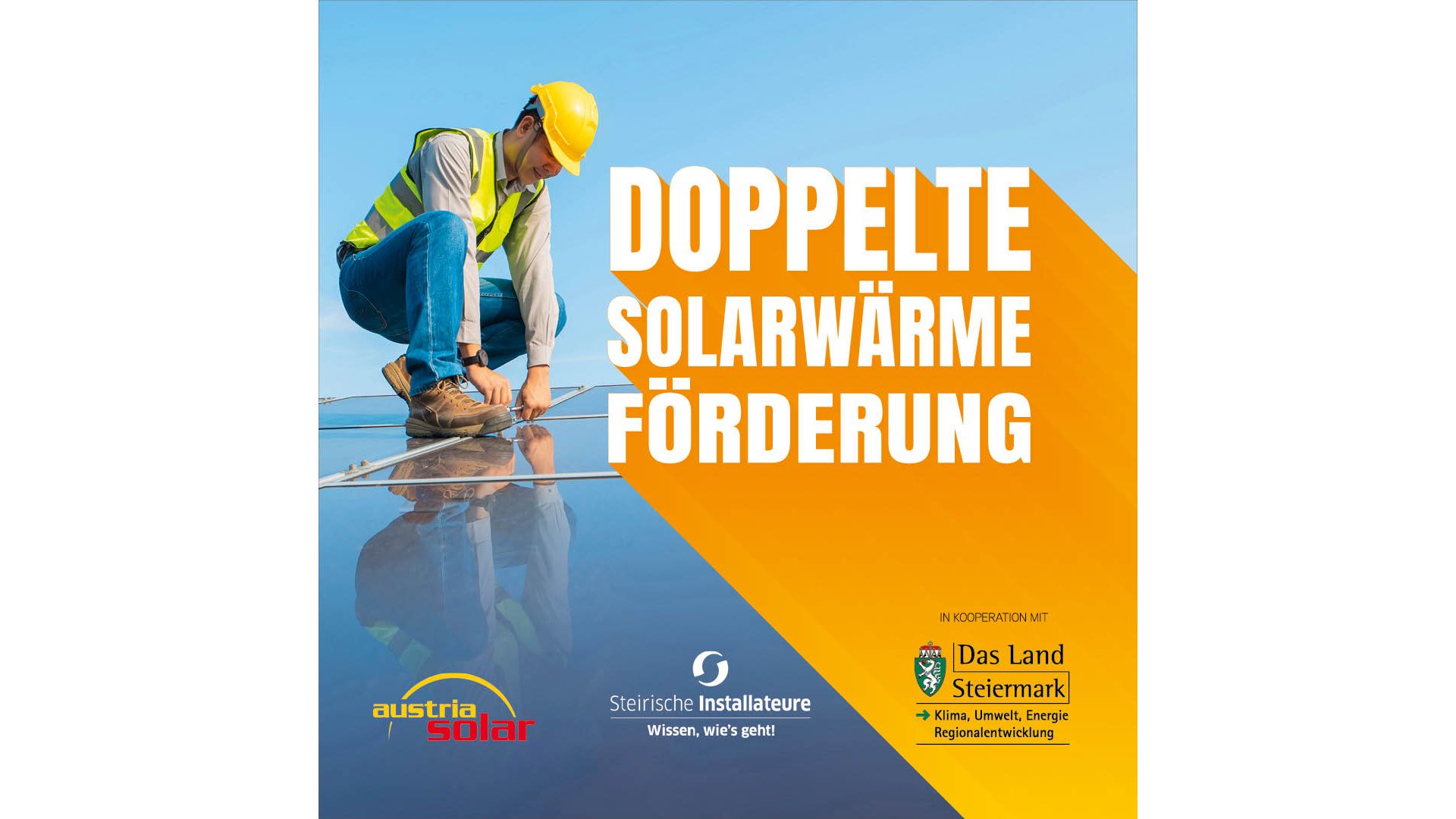 Doppeltsolar - Doppelte Solarwärme Förderung in der Steiermark